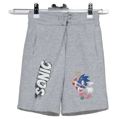 Mjukisshorts (Grå) från sonic the hedgehog Bomull, Polyester, Viskos