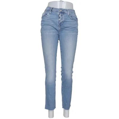 Spijkerbroek (Blauw) van 7 for All Mankind Katoen, Elastaan