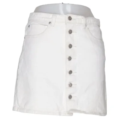 Jeanskjol (Vit) från Boohoo Denim Bomull