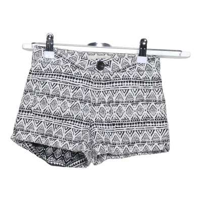 Shorts (Black, White) from Zara Girls Acrylic, Cotton, Polyester