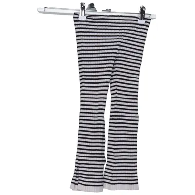 Byxor (Svart, Vit) från H&M Polyamid, Viskos
