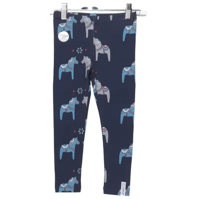 Leggings (Blå, Flerfärgad) från Geggamoja Bambu, Elastan, Ekologisk bomull