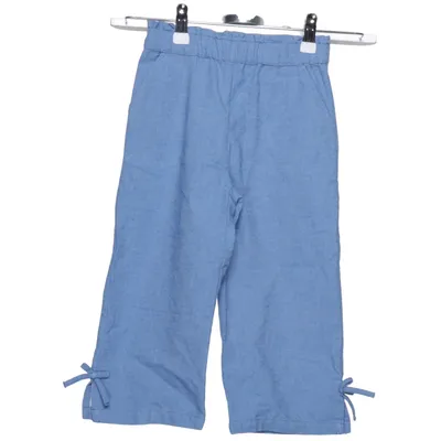 Pantalon patte d'éléphant (Bleu) de Zara Coton, Polyester