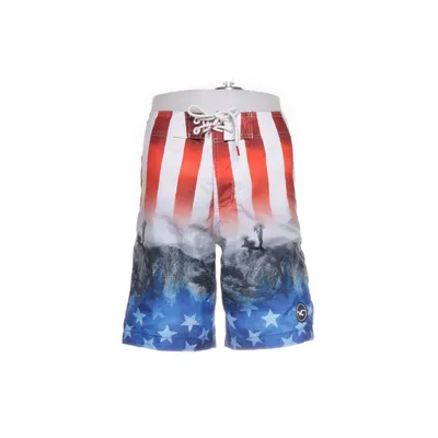 Badshorts (Röd, Blå, Vit) från Hollister Polyester
