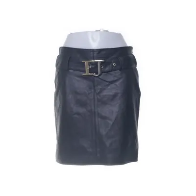 Leren rok (Zwart) van Ilse Jacobsen Polyester, Leer
