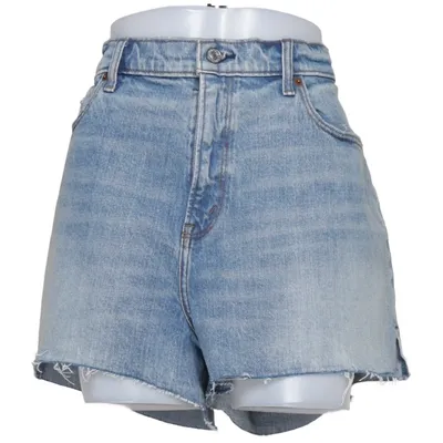 Denim shorts (The Mom Short High Rise) van Abercrombie & Fitch Katoen, Elastaan