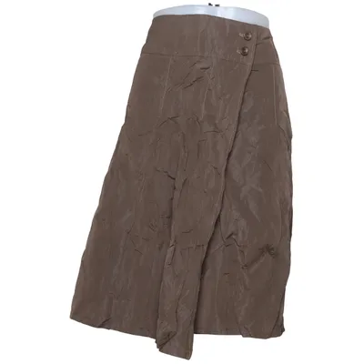 Jupe (Marron) de Oui Moments Acétate, Fibre métallique, Polyester