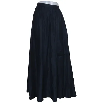 Maxi skirt (Black) from COS Cotton, Cupro
