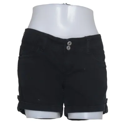 Denim shorts (Zwart) van Calliope Katoen, Elastaan