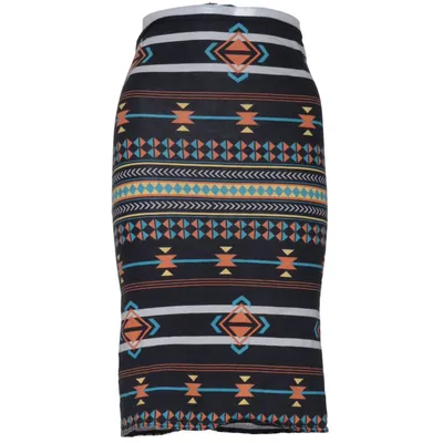 Jupe (Noir, Multicolore) de Keep Coton