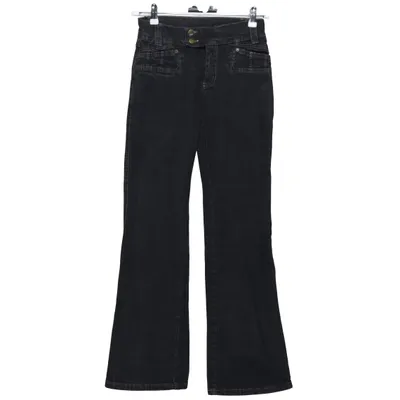 Jeans (Svart) från Yadou Bomull, Elastan