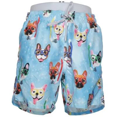 Badshorts (Blå, Flerfärgad) från MC2 Saint Barth Elastan, Polyamid, Polyester