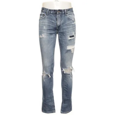 Jeans (Blå) från Crocker Bomull, Elastan