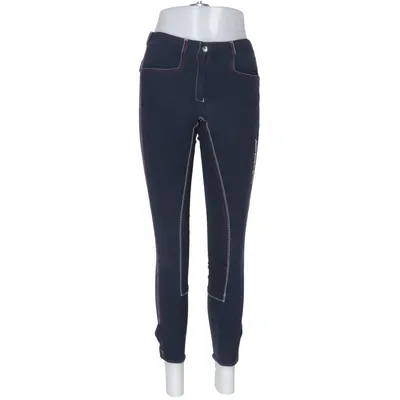 Reithose (Blau) von John Whitaker Baumwolle, Elasthan, Polyamid
