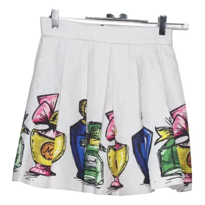 Jupe (Blanc, Multicolore) de Monnalisa Coton, Polyester, Viscose