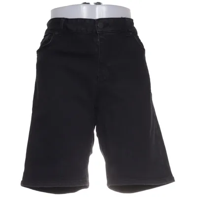 Denim shorts (Zwart) van Lindex Katoen, Elastaan