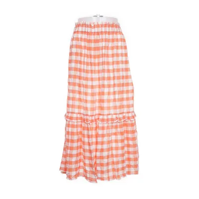 Kjol (Orange, Vit) från Design by kappAhl Bomull