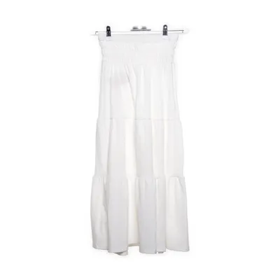Maxi skirt (White) from Gina Tricot Elastane, Polyester