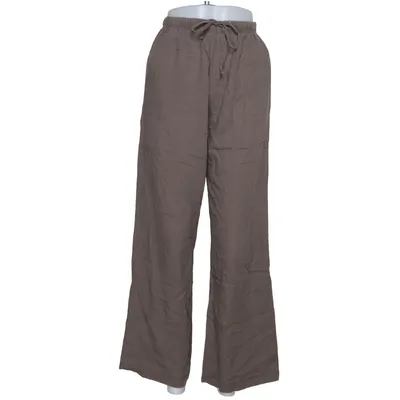 Palazzo broek (Bruin) van Bershka Linnen, Viscose