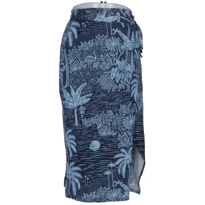 Jupe portefeuille (Bleu, Multicolore) de Desmond & Dempsey Lin, Viscose