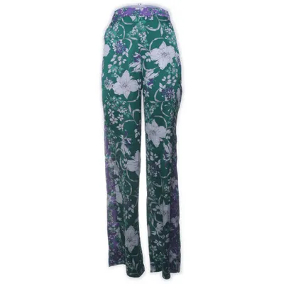 Palazzobukser (Grøn, Flerfarvet) fra Mango Polyester