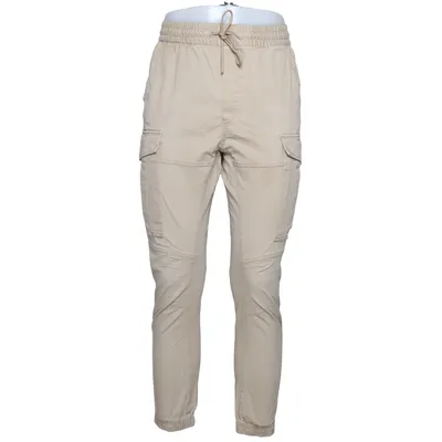 Cargobyxor (Beige) från H&M Man Bomull, Elastan