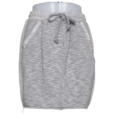 Jupe (Gris) de Rich & Royal Coton, Polyester
