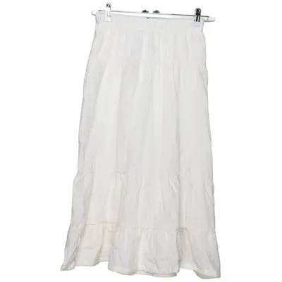 Jupe longue (Blanc) de LMTD Coton