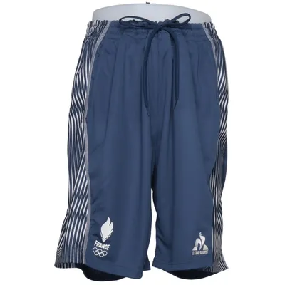 Basketball shorts (Blue, White) from Le Coq Sportif Polyester