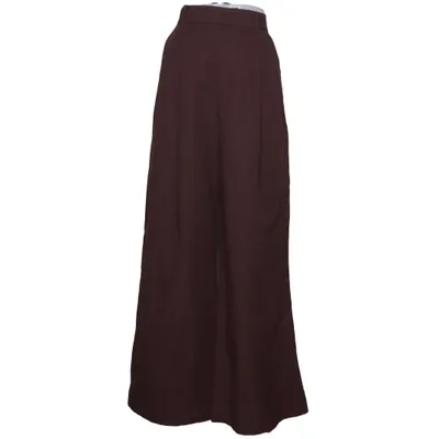 Palazzo pants (Brown) from Zara Cotton, Linen, Viscose