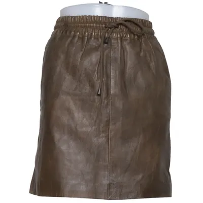Leather skirt (Brown) from Depeche Leather, Polyester