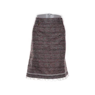 Skirt (Red, White, Black, Gray) from Gloockler Cotton, Metallic fiber, Viscose, Wool