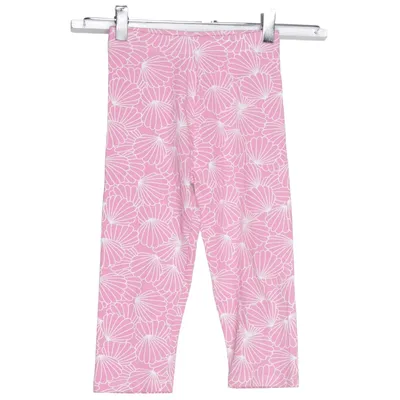 Leggings (Roze, Wit) van Kids Katoen, Elastaan