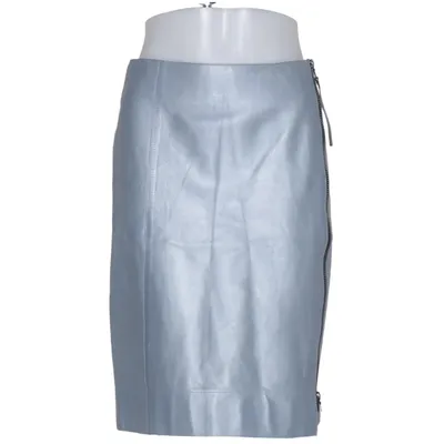 Leren rok (Grijs) van Prada Leer