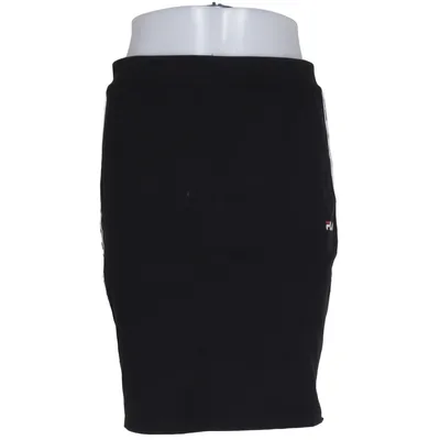 Skirt (Black, White) from Fila Cotton, Elastane