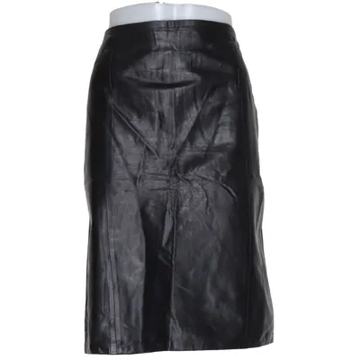 Leren rok (Zwart) van Interteam Polyester