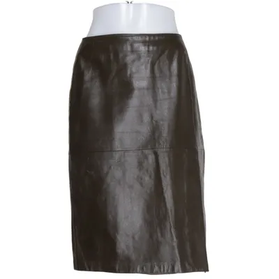 Leren rok (Bruin) van Mauritius Leer, Polyester