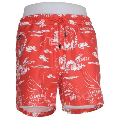 Badeshorts (Rot, Weiß) von Nikben Polyester