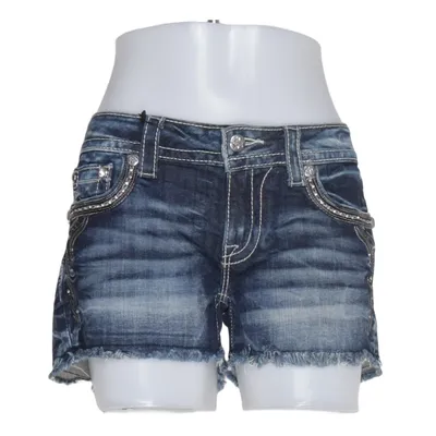 Denim shorts (Blue) from Miss Me Cotton, Elastane