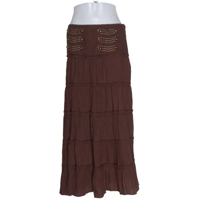 Maxi skirt (Brown) from Caramelle Cotton, Polyester