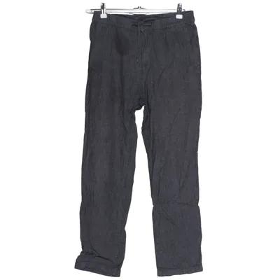 Pants (Gray) from H&M Man Linen, Cotton, Polyester