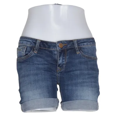 Denim shorts (Blauw) van Cross Jeans Katoen, Elastaan