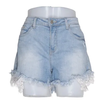 Jeans Shorts (Blau) von Place du Jour Baumwolle, Elasthan