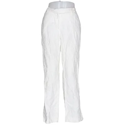 Pants (White) from Turnover Linen, Silk