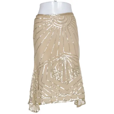 Jupe (Beige) de Zara Woman Polyester, Soie