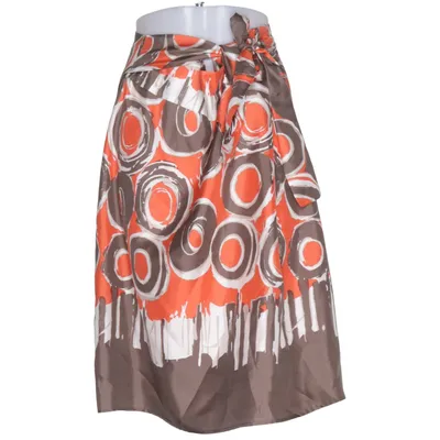 Jupe (Rouge, Marron, Blanc) de Un Deux Trois Polyester, Soie