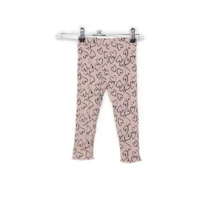 Leggings (Roze, Zwart) van Zara Katoen, Elastaan