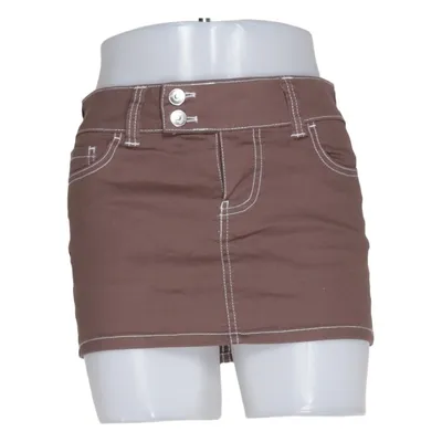 Jeanskjol (Brun) från Divided by H&M Bomull, Elastan, Polyester