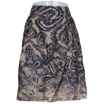 Skirt (Beige, Blue) from Selection by s.Oliver Acetate, Cotton