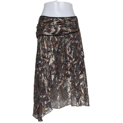 Nederdel (Sort, Flerfarvet) fra Pinko Metallfiber, Polyester, Silke